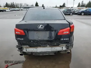 2008 Lexus IS 250 with VIN JTHBK262585063129, listed as a Copart auction lot 44856875 with Not provided miles and Salvage title. Bid and sale history available at DreamBid. Image 6.