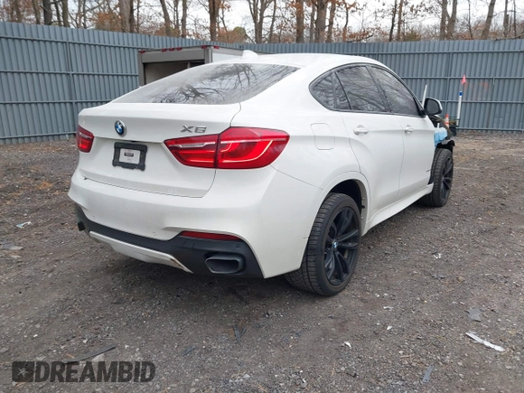 2018 BMW X6 sDrive35i with VIN 5UXKU0C56J0G81224, listed as a IAAI auction lot 41734077 with 121,145 mi miles. Bid and sale history available at carsss.com. Image 4.