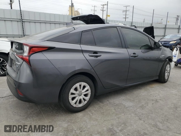 2021 Toyota Prius L Eco with VIN JTDKAMFU8M3130779, listed as a Copart auction lot 56452395 with 86,094 mi miles and Salvage title. Bid and sale history available at DreamBid. Image 3.