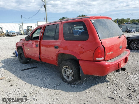 1998 Dodge Durango with VIN 1B4HS28ZXWF160899, listed as a Copart auction lot 75670204 with 181,705 mi miles and Salvage Title. Bid and sale history available at carsss.com. Image 2.