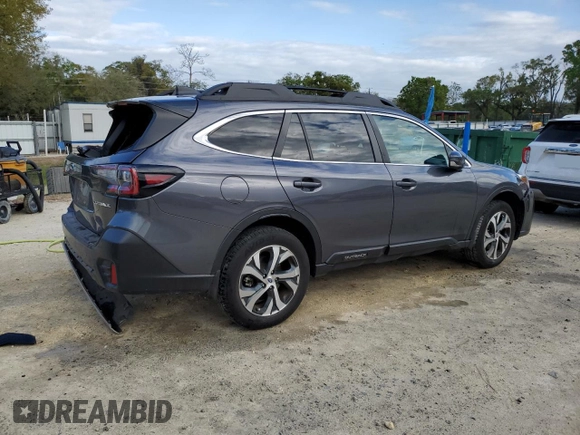 2022 Subaru Outback Limited with VIN 4S4BTANC4N3108597, listed as a Copart auction lot 50041055 with 42,491 mi miles and Salvage Title. Bid and sale history available at DreamBid. Image 3.