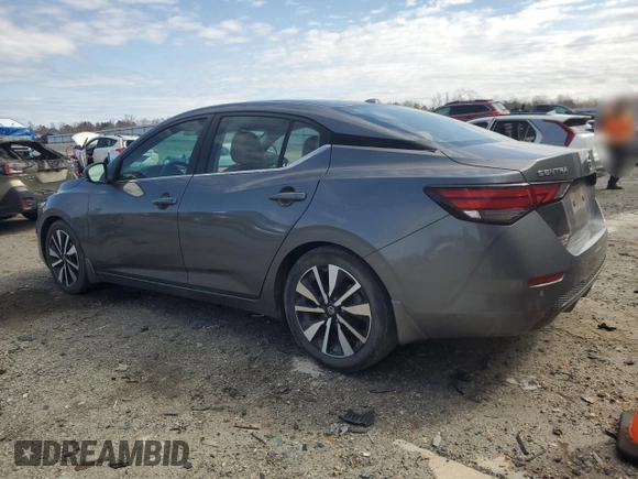 2021 Nissan Sentra SV with VIN 3N1AB8CV4MY279651, listed as a Copart auction lot 49442595 with 54,712 mi miles and Salvage Title. Bid and sale history available at DreamBid. Image 2.