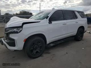 2023 Chevrolet Tahoe Commercial with VIN 1GNSCLED6PR294742, listed as a Copart auction lot 81449254 with 24,047 mi miles and Non Repairable. Bid and sale history available at carsss.com. Image 1.