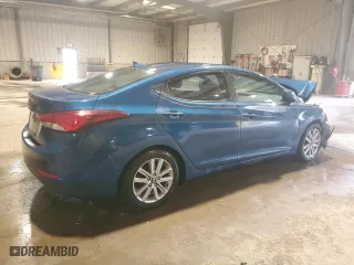 2014 Hyundai Elantra SE with VIN KMHDH4AE2EU115500, listed as a Copart auction lot 53093355 with 54,784 mi miles and Salvage Title. Bid and sale history available at carsss.com. Image 3.