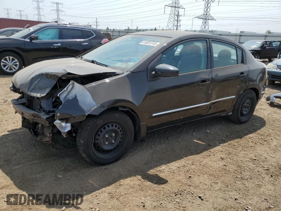 2012 Nissan Sentra S with VIN 3N1AB6AP4CL677222, listed as a Copart auction lot 61001315 with 168,809 mi miles and Salvage title. Bid and sale history available at DreamBid. Image 1.