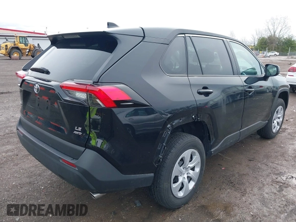 2024 Toyota RAV4 LE with VIN 2T3F1RFV0RW459195, listed as a IAAI auction lot 41943476 with 16,654 mi miles. Bid and sale history available at carsss.com. Image 4.