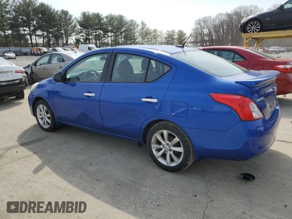 2014 Nissan Versa SV with VIN 3N1CN7AP7EL854158, listed as a Copart auction lot 48670005 with 0 mi miles and Salvage Title. Bid and sale history available at carsss.com. Image 2.