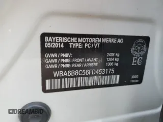 2015 BMW 6 Series 640i xDrive z VIN WBA6B8C56FD453175, wystawiony jako Copart lot #81372044 z przebiegiem 111 835 mil mil oraz Czysty tytuł • Clean title. Historia ofert i sprzedaży dostępna na DreamBid. Obrazek 13.