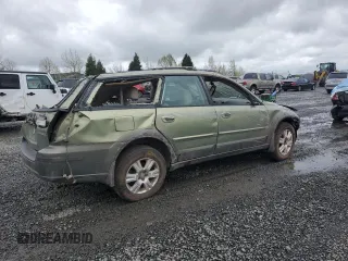 2005 Subaru Legacy Outback Limited with VIN 4S4BP62C057312621, listed as a Copart auction lot 52540745 with 202,795 mi miles and Salvage title. Bid and sale history available at DreamBid. Image 3.