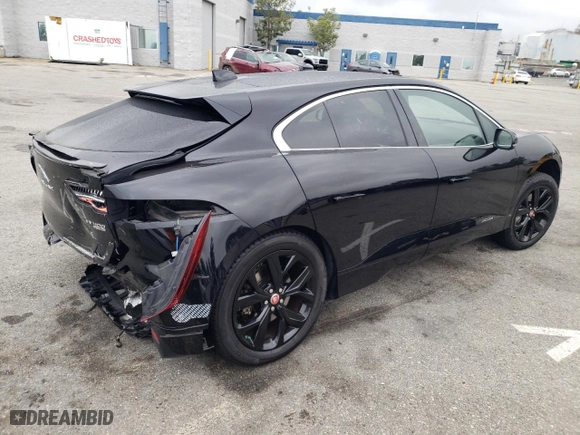 2020 Jaguar I-PACE SE with VIN SADHC2S12L1F79008, listed as a Copart auction lot 55569504 with 46,948 mi miles and Salvage Title. Bid and sale history available at carsss.com. Image 3.