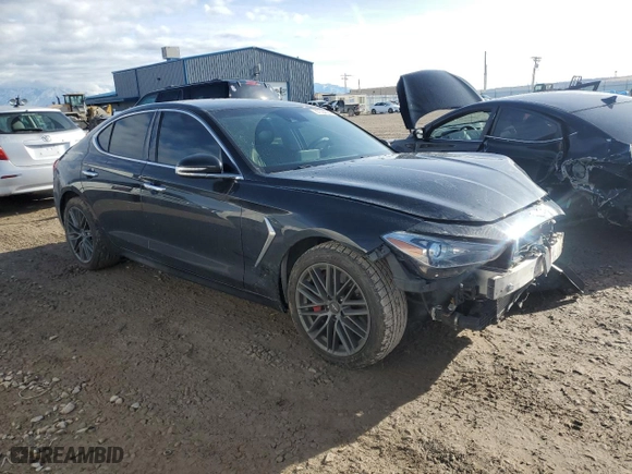 2019 Genesis G70 3.3T Advanced with VIN KMTG54LE3KU030847, listed as a Copart auction lot 87334384 with 41,831 mi miles and Salvage Title. Bid and sale history available at carsss.com. Image 4.