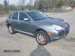 2006 Porsche Cayenne Turbo with VIN WP1AC29P16LA90966, listed as a IAAI auction lot 41498849 with 147,414 mi miles. Bid and sale history available at carsss.com. Image 1.