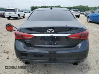 2023 Infiniti Q50 Luxe with VIN JN1EV7BR0PM543687, listed as a Copart auction lot 56933645 with 17,186 mi miles and Salvage title. Bid and sale history available at DreamBid. Image 6.