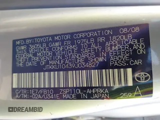 2009 Scion xD z VIN JTKKU10439J034827, wystawiony jako IAAI lot #42441584 z przebiegiem 192 136 mil mil oraz . Historia ofert i sprzedaży dostępna na DreamBid. Obrazek 9.