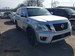 2017 Nissan Armada SV with VIN JN8AY2NC3H9509328, listed as a IAAI auction lot 41780445 with 165,625 mi miles and . Bid and sale history available at DreamBid. Image 1.