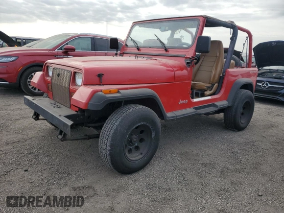 1992 Jeep Wrangler with VIN 2J4FY29S8NJ534808, listed as a Copart auction lot 76572844 with 0 mi miles and Non Repairable. Bid and sale history available at carsss.com. Image 1.