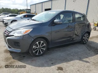2024 Mitsubishi Mirage Black Edition with VIN ML32AWHJXRH001664, listed as a Copart auction lot 56316445 with 41,565 mi miles and Salvage title. Bid and sale history available at DreamBid. Image 1.