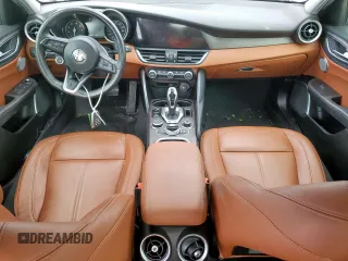 2020 Alfa Romeo Giulia Ti with VIN ZARFAMBNXL7637986, listed as a Copart auction lot 59406215 with 46,350 mi miles and Salvage title. Bid and sale history available at DreamBid. Image 8.