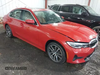 2021 BMW 3 Series 330i xDrive with VIN 3MW5R7J01M8C03295, listed as a IAAI auction lot 41976977 with 23,745 mi miles. Bid and sale history available at carsss.com. Image 1.