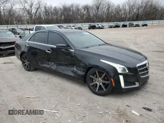 2014 Cadillac CTS Luxury RWD with VIN 1G6AR5SX7E0185501, listed as a Copart auction lot 44341465 with 112,931 mi miles and Salvage Title. Bid and sale history available at carsss.com. Image 4.