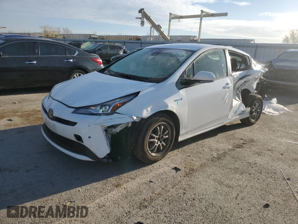 2020 Toyota Prius L Eco with VIN JTDKARFU0L3106035, listed as a Copart auction lot 50264895 with 117,156 mi miles and Salvage Title. Bid and sale history available at DreamBid. Image 1.
