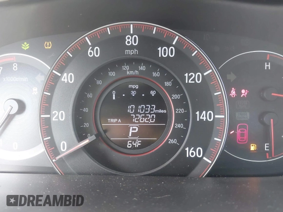 2016 Honda Accord Sport with VIN 1HGCR2F58GA067551, listed as a IAAI auction lot 41788303 with 101,033 mi miles and . Bid and sale history available at DreamBid. Image 15.