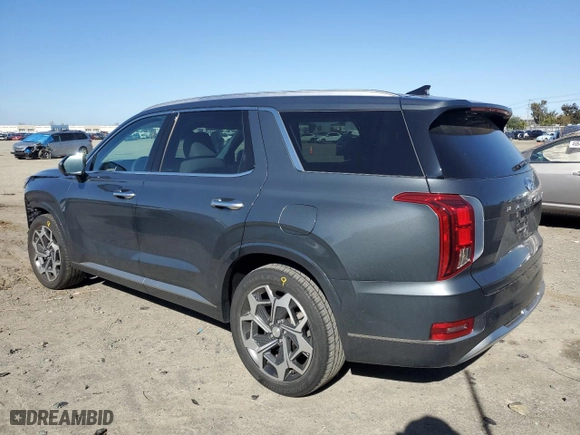 2022 Hyundai Palisade Calligraphy with VIN KM8R74HE8NU458097, listed as a Copart auction lot 49747825 with 14,973 mi miles and Salvage Title. Bid and sale history available at carsss.com. Image 2.