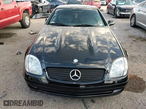 1999 Mercedes-Benz SLK-Class with VIN WDBKK47F1XF124854, listed as a Copart auction lot 73160604 with 55,730 mi miles and Salvage Title. Bid and sale history available at carsss.com. Image 11.