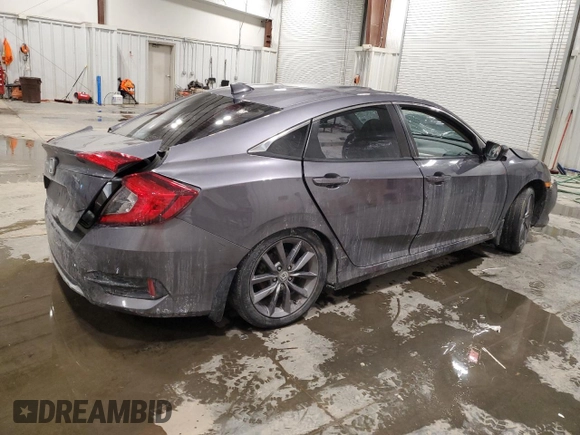2019 Honda Civic Sedan EX with VIN 19XFC1F34KE016558, listed as a Copart auction lot 46137825 with 0 mi miles and Salvage Title. Bid and sale history available at carsss.com. Image 3.