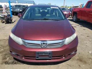 2012 Honda Civic EX with VIN 19XFB2F85CE034458, listed as a Copart auction lot 56599745 with 168,786 mi miles and Clean Title. Bid and sale history available at DreamBid. Image 5.