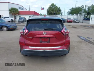 2018 Nissan Murano SV with VIN 5N1AZ2MG7JN169641, listed as a IAAI auction lot 42170490 with 64,296 mi miles and . Bid and sale history available at carsss.com. Image 16.