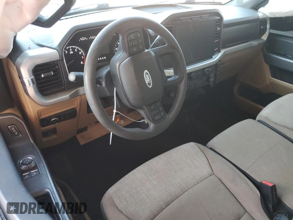 2022 Ford F-150 XL with VIN 1FTMF1C5XNKD23707, listed as a Copart auction lot 70062144 with 58,649 mi miles and Salvage title. Bid and sale history available at DreamBid. Image 8.