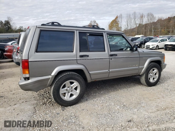 2001 Jeep Cherokee Sport with VIN 1J4FF58S71L576951, listed as a Copart auction lot 78390844 with 267,142 mi miles and Salvage title. Bid and sale history available at DreamBid. Image 3.
