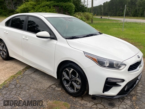 2019 Kia Forte LXS with VIN 3KPF24AD9KE122640, listed as a Copart auction lot 59232695 with 158,160 mi miles and Clean title. Bid and sale history available at DreamBid. Image 1.