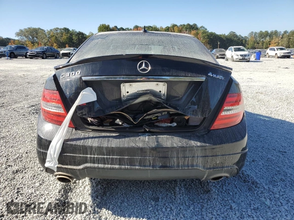 2014 Mercedes-Benz C-Class C 300 Sport with VIN WDDGF8AB5EA893642, listed as a Copart auction lot 71646584 with 0 mi miles and Salvage Title. Bid and sale history available at carsss.com. Image 6.