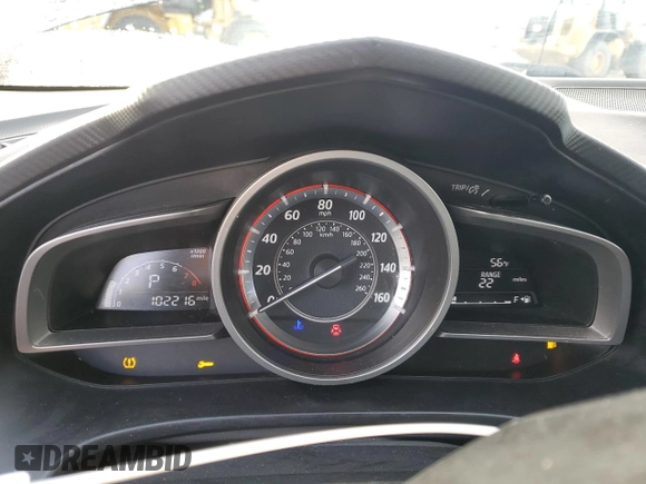 2016 Mazda 3 i Touring with VIN 3MZBM1M75GM326892, listed as a Copart auction lot 86402974 with 102,216 mi miles and Salvage Title. Bid and sale history available at DreamBid. Image 9.