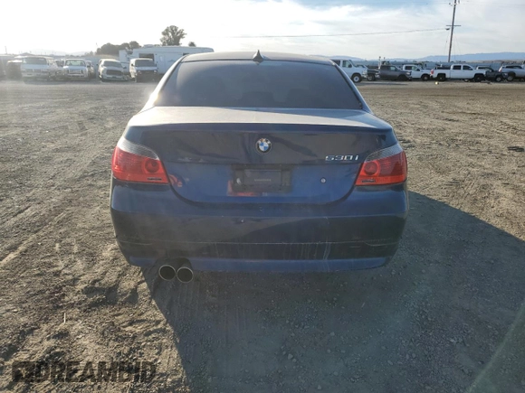 2006 BMW 5 Series 530i with VIN WBANE73556CM39187, listed as a Copart auction lot 78464764 with Not Provided miles and Salvage Title. Bid and sale history available at carsss.com. Image 6.