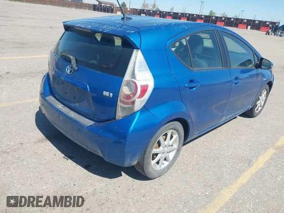 2013 Toyota Prius One with VIN JTDKDTB38D1544445, listed as a IAAI auction lot 42158624 with 249,997 mi miles. Bid and sale history available at carsss.com. Image 4.