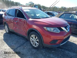 2015 Nissan Rogue S with VIN KNMAT2MV9FP547426, listed as a IAAI auction lot 41455852 with 106,405 mi miles. Bid and sale history available at carsss.com. Image 1.