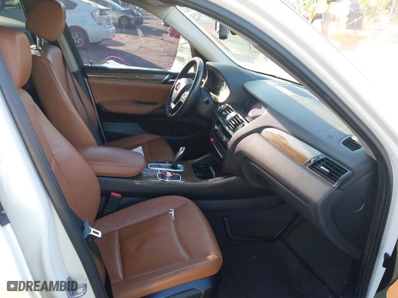 2015 BMW X3 sDrive28i with VIN 5UXWZ7C5XF0F75605, listed as a IAAI auction lot 41458124 with 155,927 mi miles. Bid and sale history available at carsss.com. Image 5.