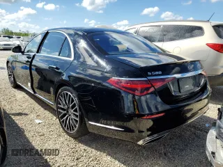 2021 Mercedes-Benz S 580 with VIN W1K6G7GB8MA043349, listed as a Copart auction lot 65180302 with 5,907 mi miles and . Bid and sale history available at DreamBid. Image 3.