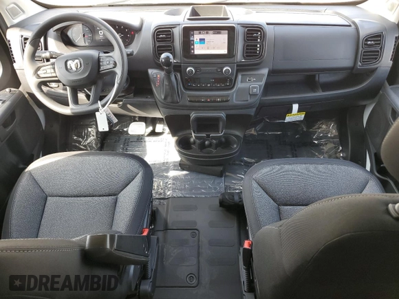 2024 Ram ProMaster Cargo Tradesman with VIN 3C6LRVDG8RE114010, listed as a Copart auction lot 68368704 with 13 mi miles and Salvage Title. Bid and sale history available at DreamBid. Image 8.
