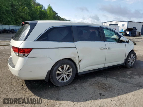 2015 Honda Odyssey EX with VIN 5FNRL5H4XFB022780, listed as a Copart auction lot 54724545 with Not Provided miles and Salvage Title. Bid and sale history available at DreamBid. Image 3.