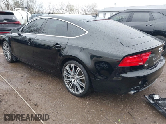 2012 Audi A7 Prestige with VIN WAUWGAFC9CN141568, listed as a IAAI auction lot 41912023 with 156,176 mi miles and . Bid and sale history available at DreamBid. Image 3.