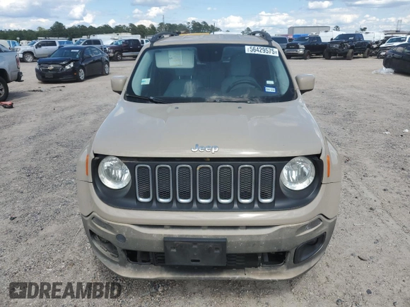 2015 Jeep Renegade Latitude with VIN ZACCJABT0FPB53850, listed as a Copart auction lot 56429575 with 135,241 mi miles and Clean Title. Bid and sale history available at DreamBid. Image 5.