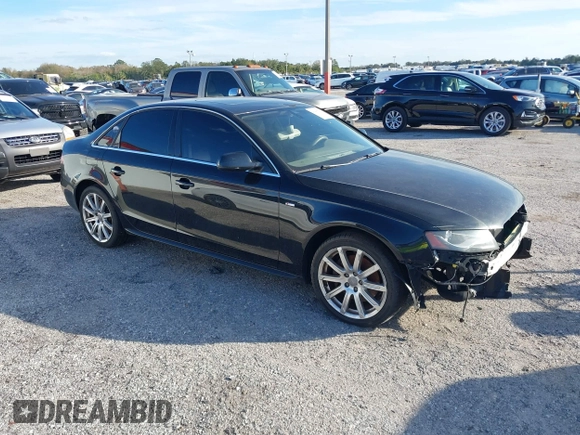 2012 Audi A4 2.0T Premium Plus with VIN WAUEFAFL2CN001473, listed as a IAAI auction lot 41437762 with 176,676 mi miles. Bid and sale history available at carsss.com. Image 1.