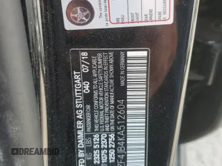 2019 Mercedes-Benz E 300 with VIN WDDZF4JB4KA512604, listed as a Copart auction lot 59443175 with Not provided miles and Clean title. Bid and sale history available at DreamBid. Image 12.
