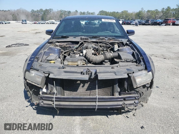 2010 Ford Mustang V6 with VIN 1ZVBP8AN4A5161062, listed as a Copart auction lot 46781945 with 152,083 mi miles and Salvage Title. Bid and sale history available at DreamBid. Image 5.