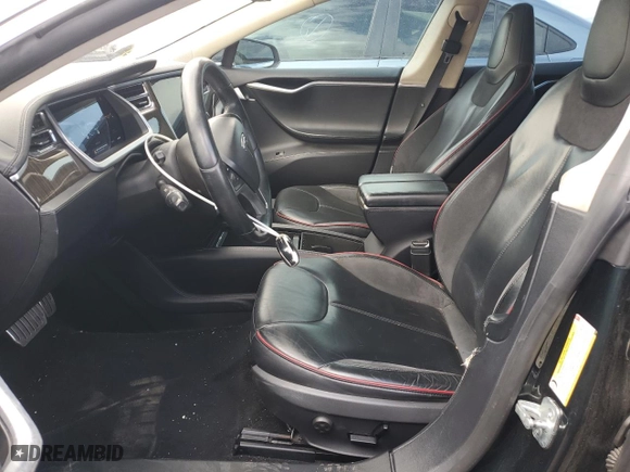 2013 Tesla Model S Performance with VIN 5YJSA1DP3DFP05675, listed as a Copart auction lot 51638795 with 0 mi miles and Salvage Title. Bid and sale history available at carsss.com. Image 7.