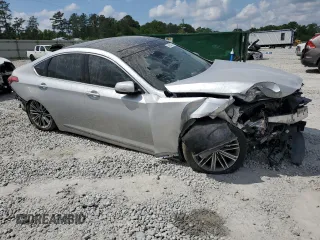 2018 Genesis G80 3.8L with VIN KMHGN4JE4JU281405, listed as a Copart auction lot 54934575 with 72,534 mi miles and Salvage title. Bid and sale history available at DreamBid. Image 4.
